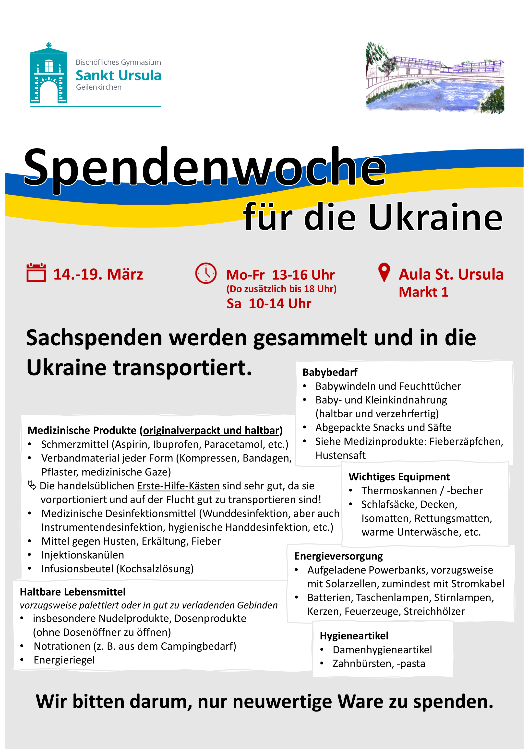 Flyer Spendenwoche