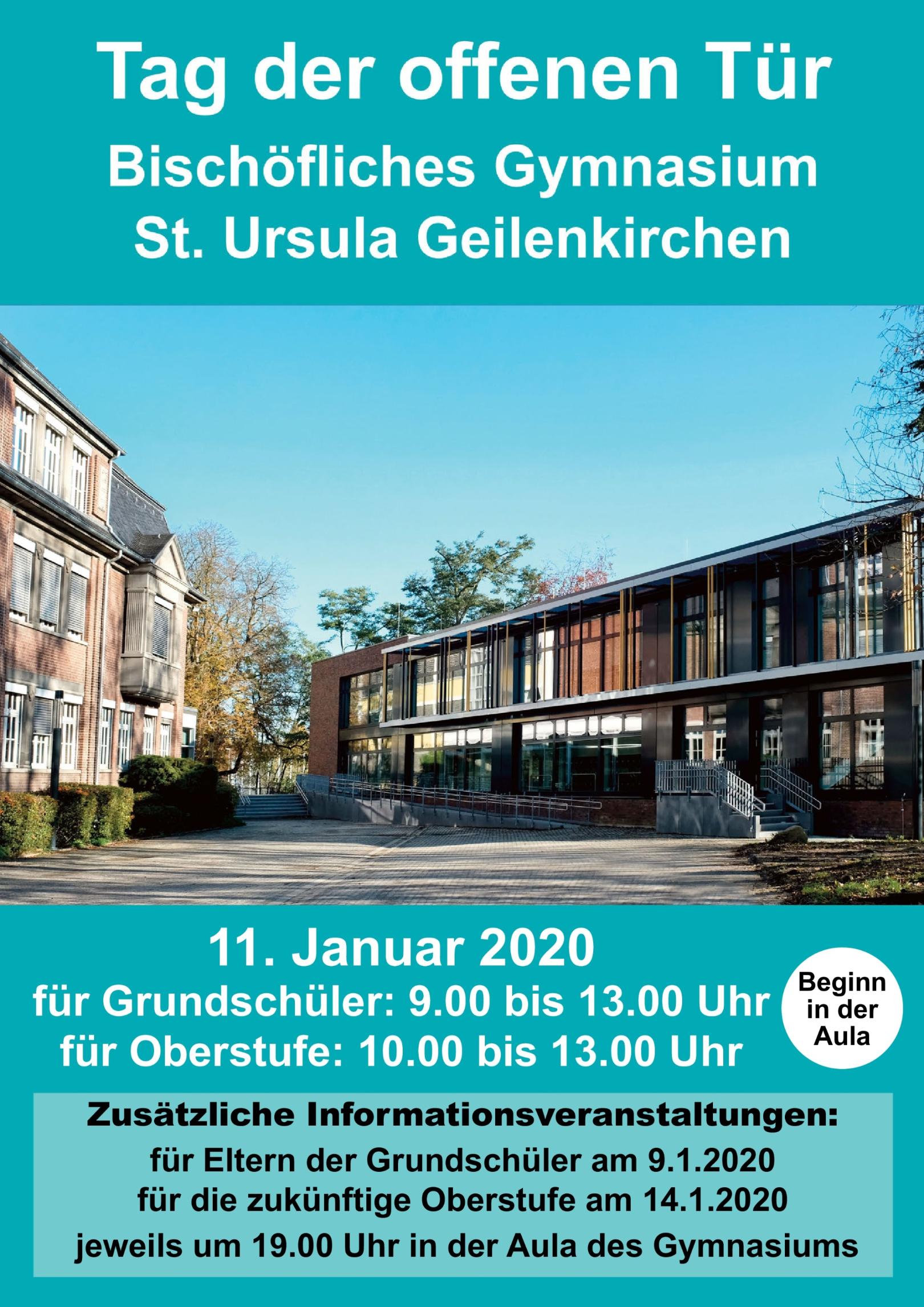 Tag der offenen Tür 2020 (c) Bischöfliches Gymnasium St. Ursula Geilenkirchen