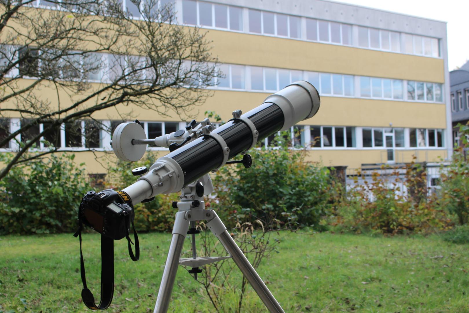 Astronomiekurs_Merkurtransit (c) Bischöfliches Gymnasium St. Ursula Geilenkirchen (Dominik Esser)