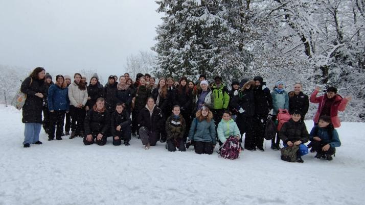 Wir im Schnee