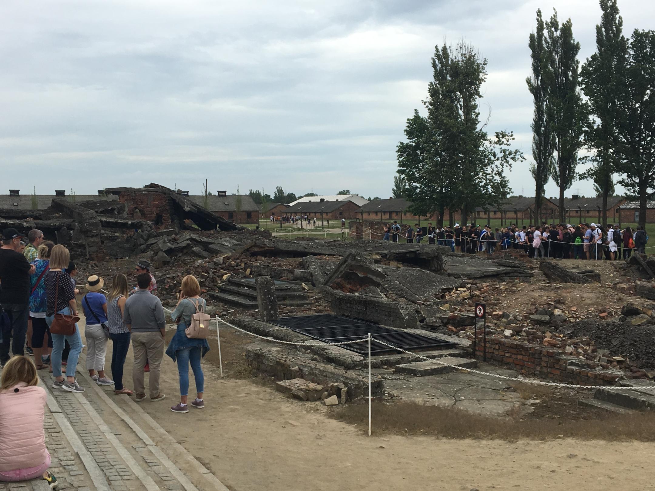 Das von den Deutschen zerstörte Krematorium 2
