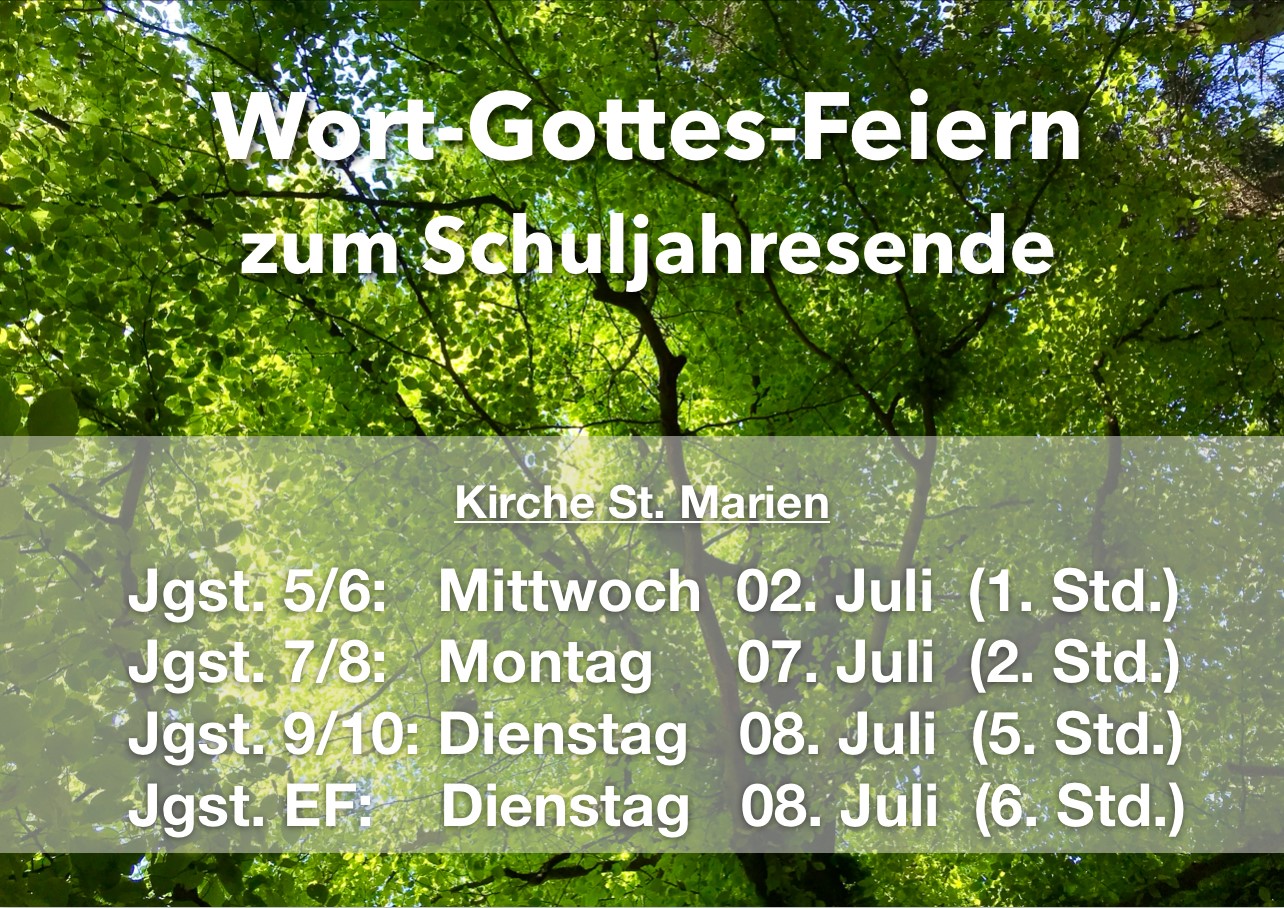 Wort-Gottes-Feiern (c) Bischöfliches Gymnasium Sankt Ursula Geilenkirchen