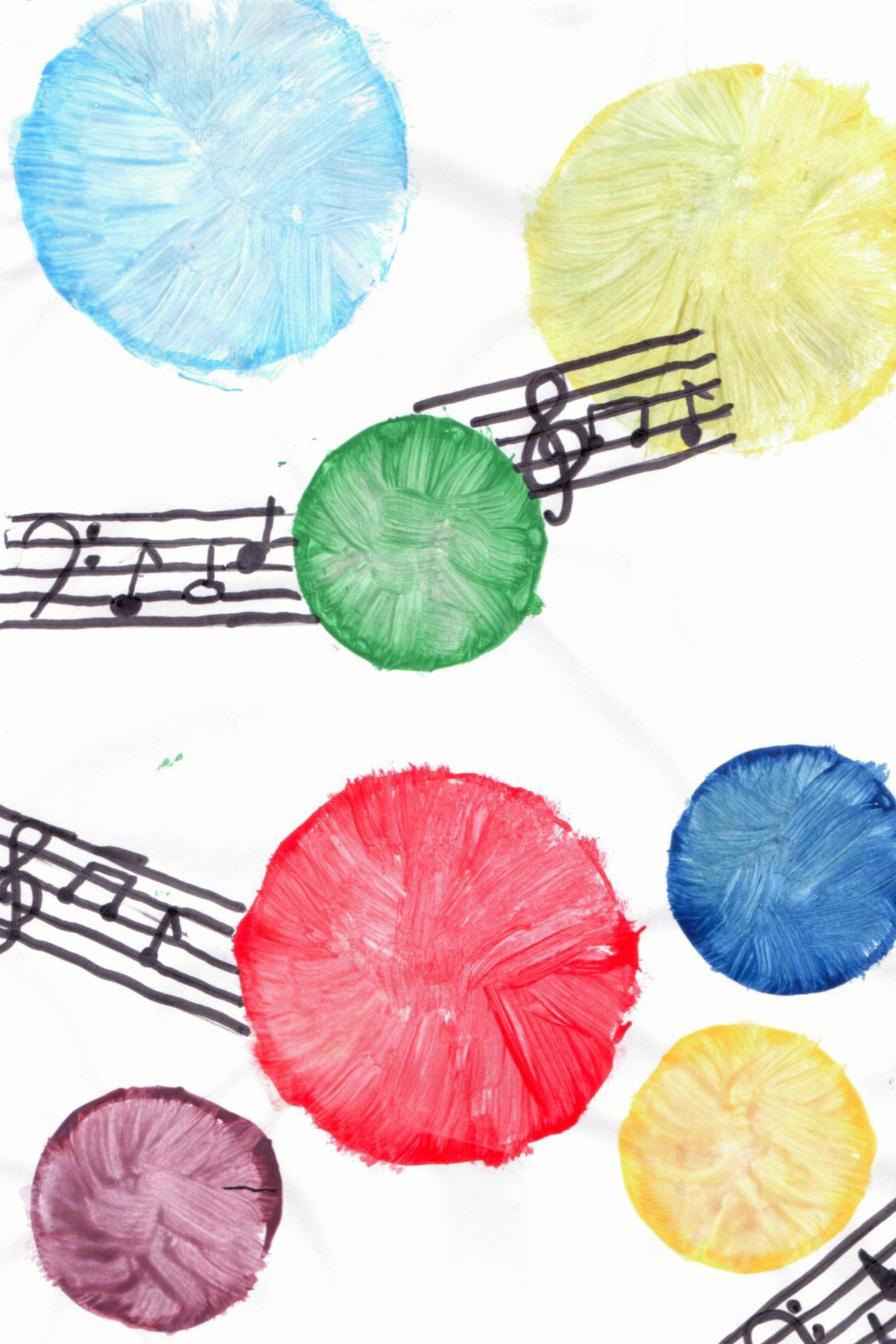 Plakathintergründe der Schülerinnen und Schüler (Musikabend 2026)