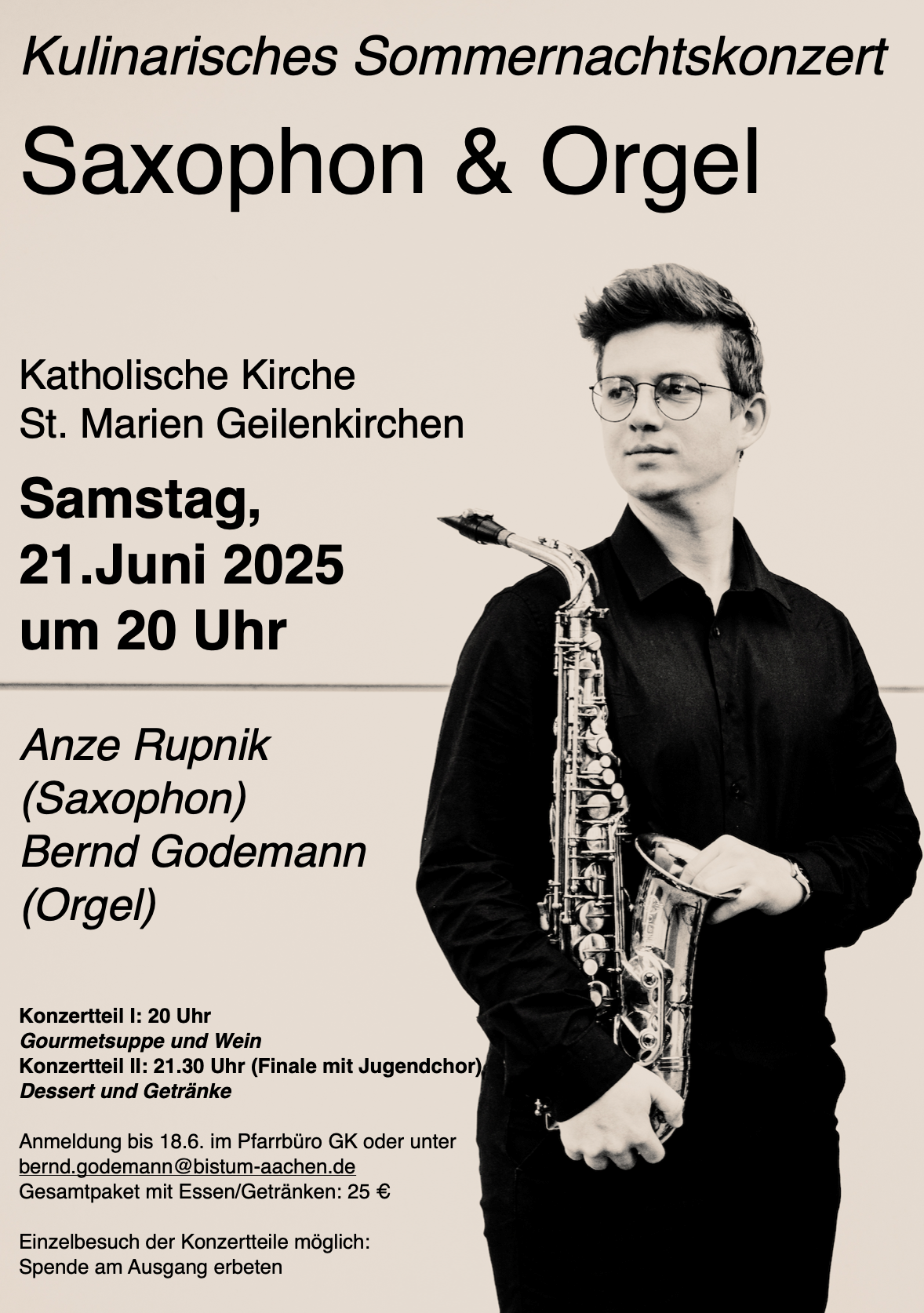 Saxophon und Orgel (c) Anna Tena