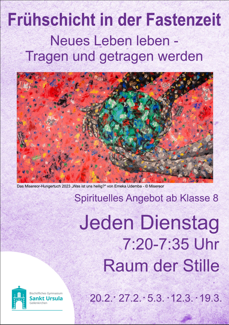 Plakat 2024 (c) Bischöfliches Gymnasium St. Ursula Geilenkirchen