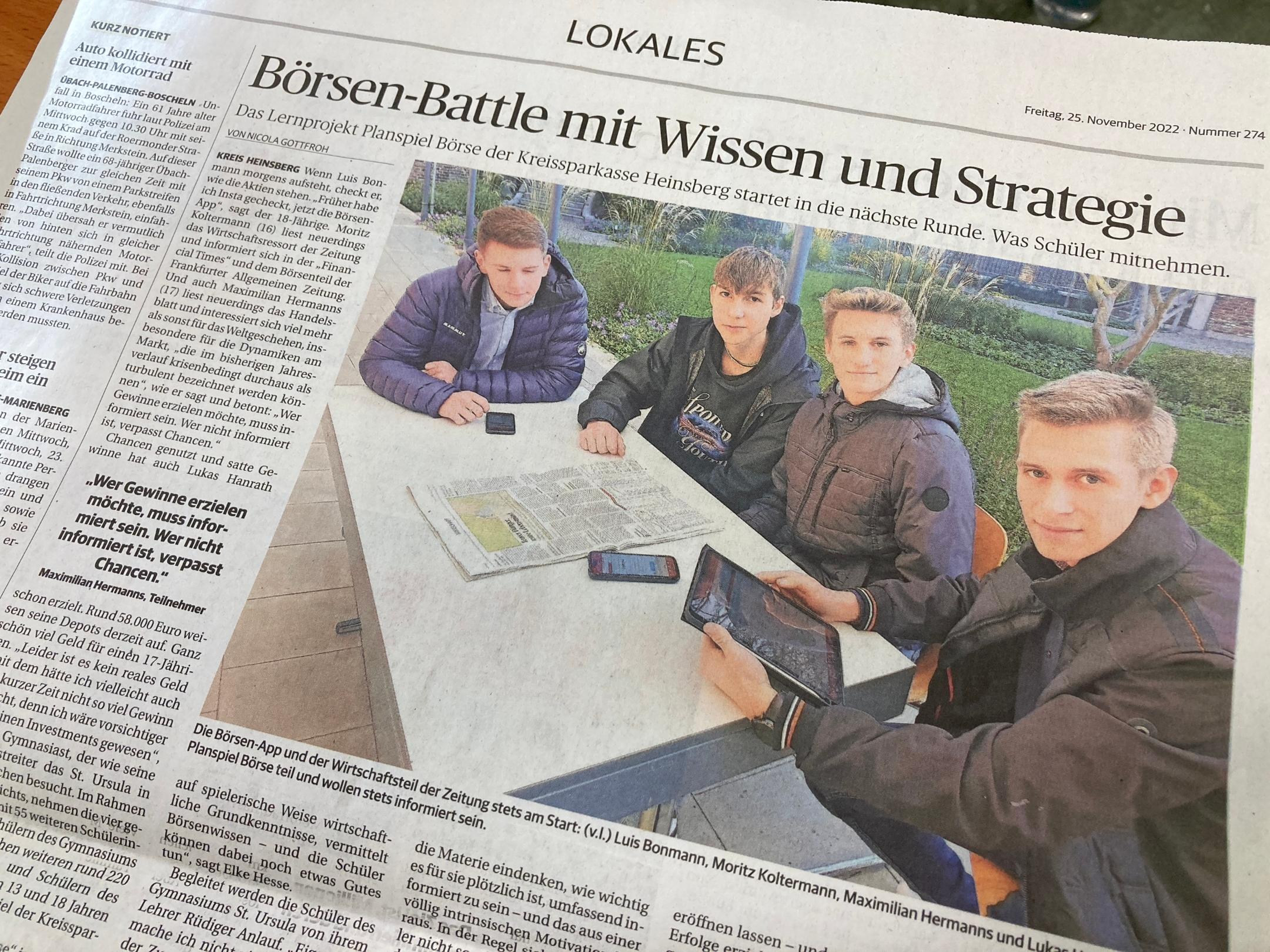 Planspiel Börse