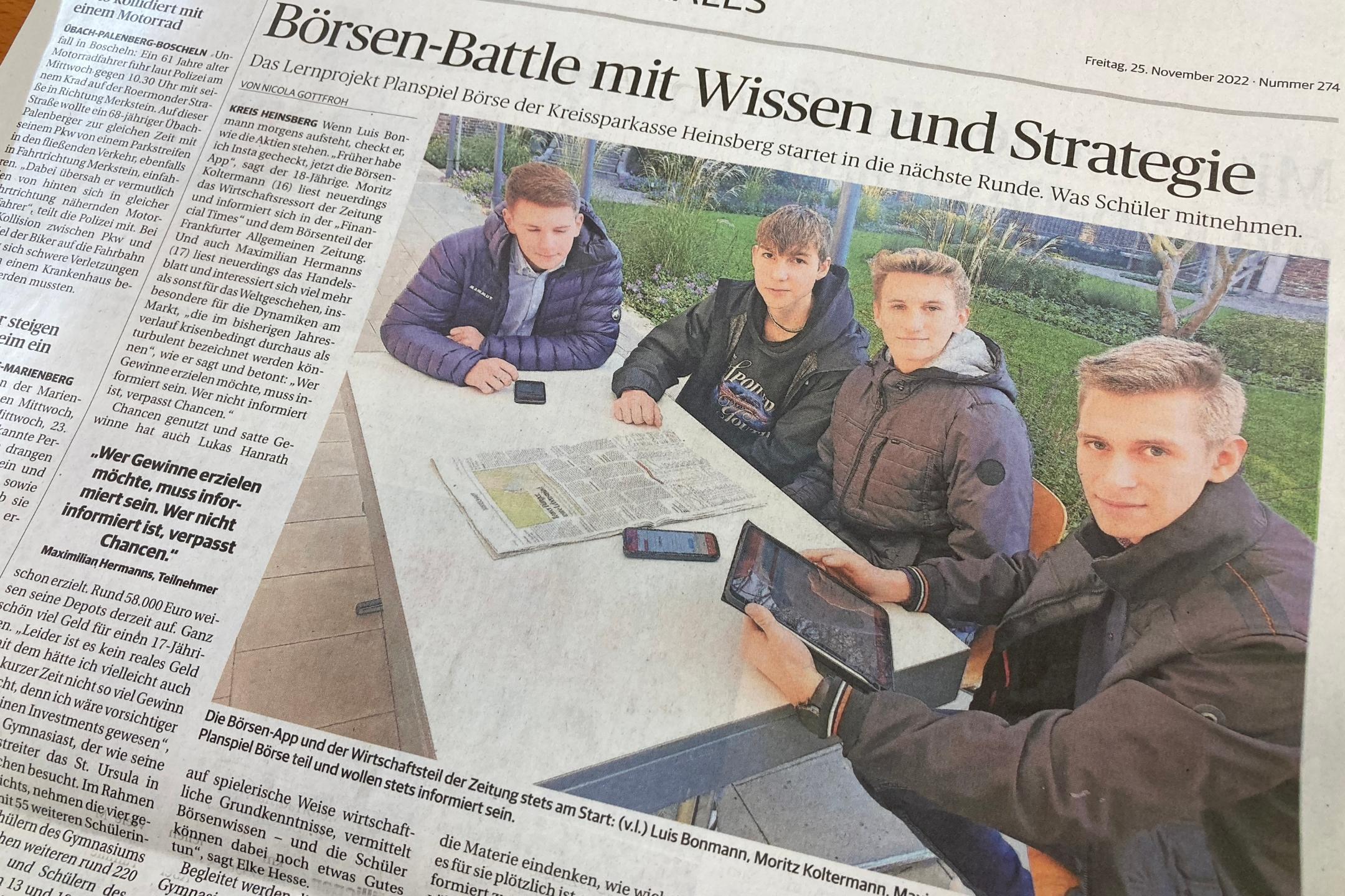 Planspiel Börse