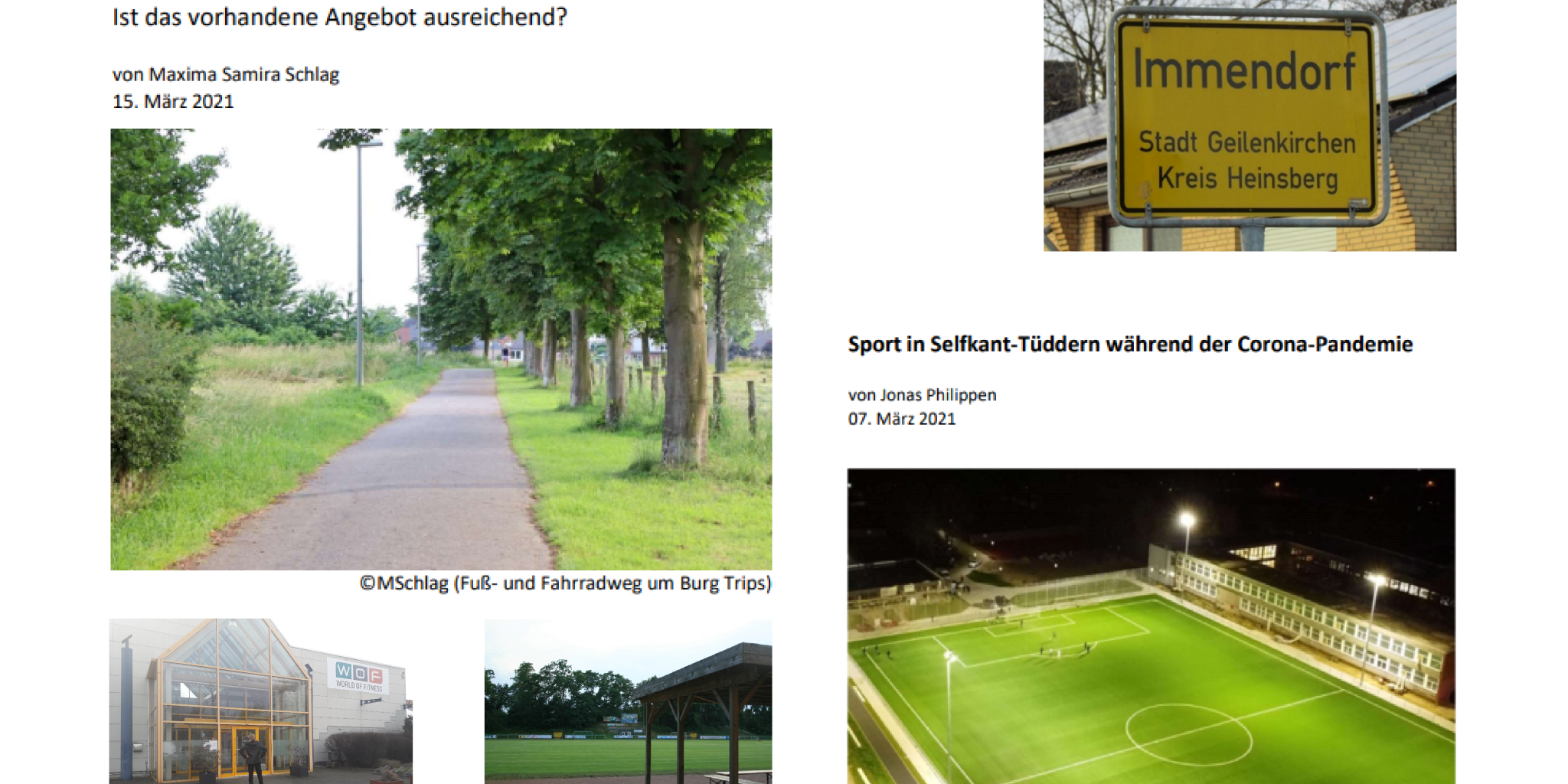 Sport im Heimatort