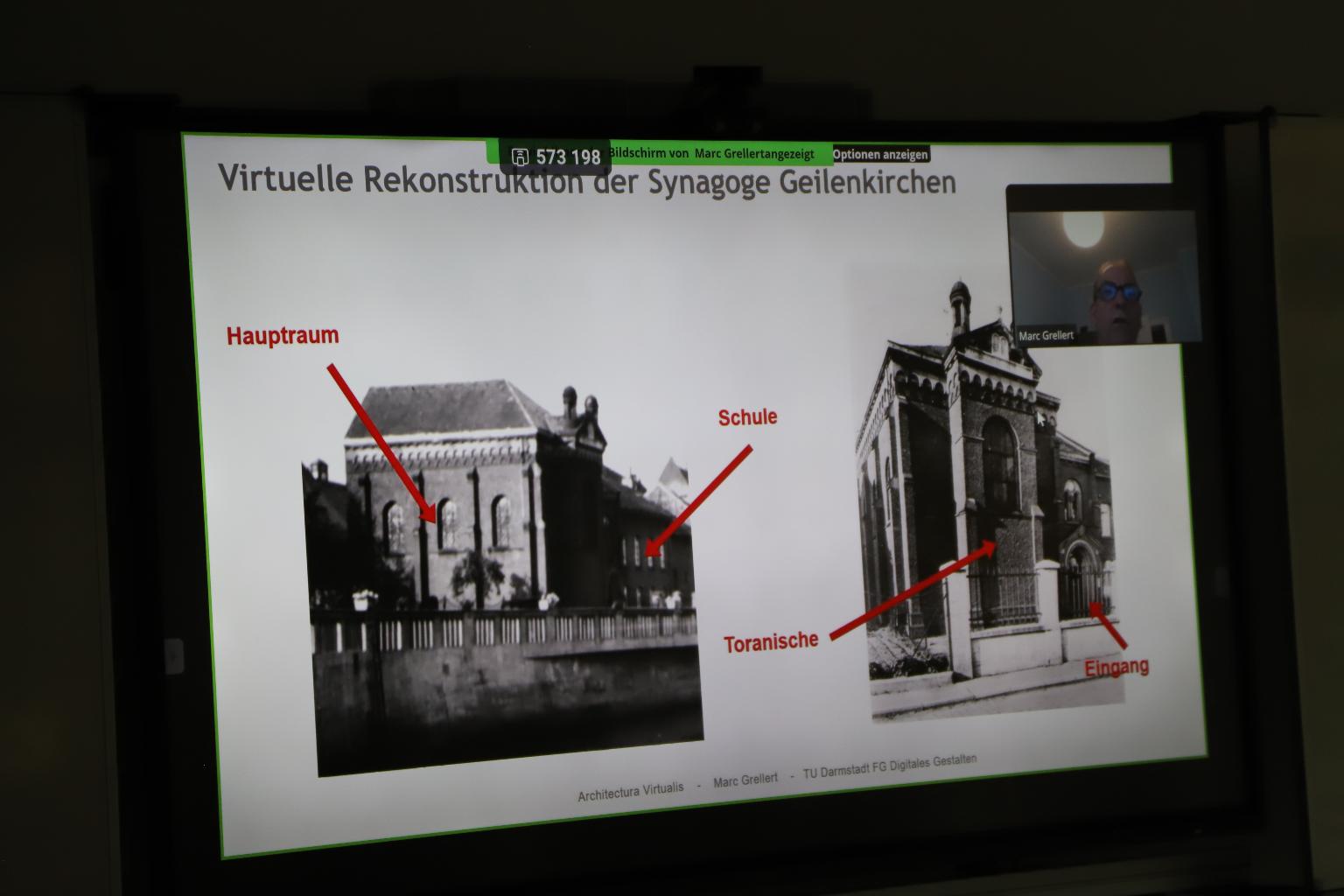 Präsentation „Architectura Virtualis“ (Marc Grellert, 18. September 2023) (c) Bischöfliches Gymnasium St. Ursula Geilenkirchen (Dominik Esser)