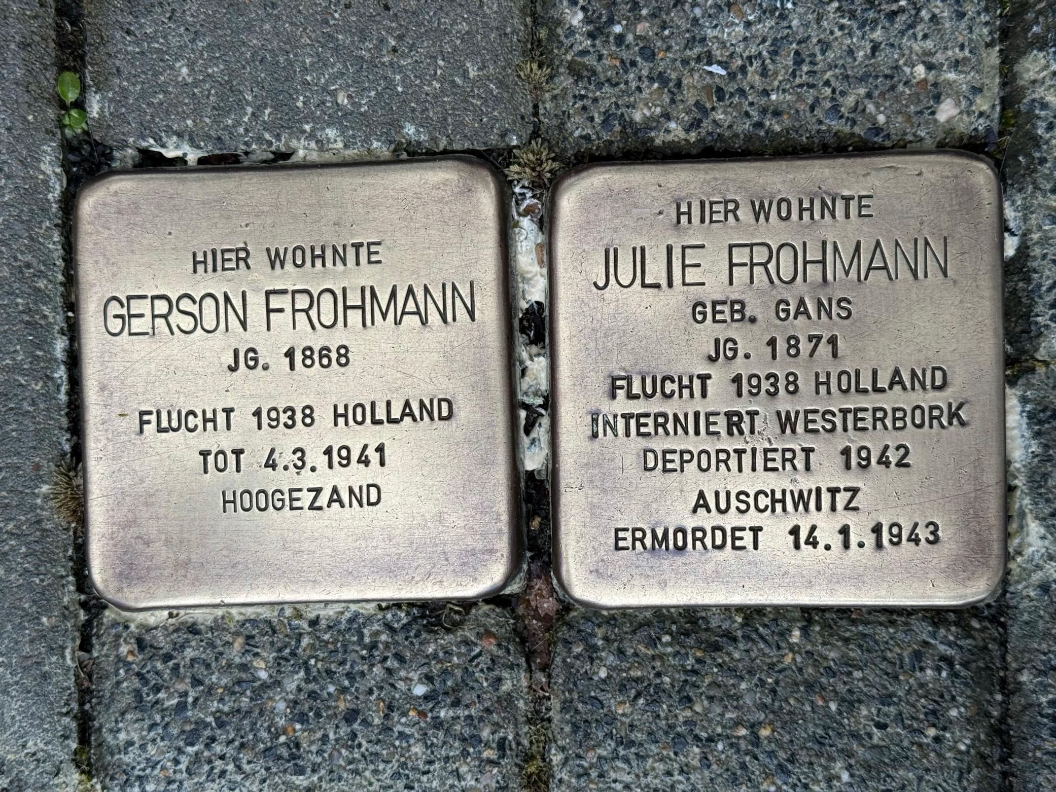 Stolpersteinaktion 2025