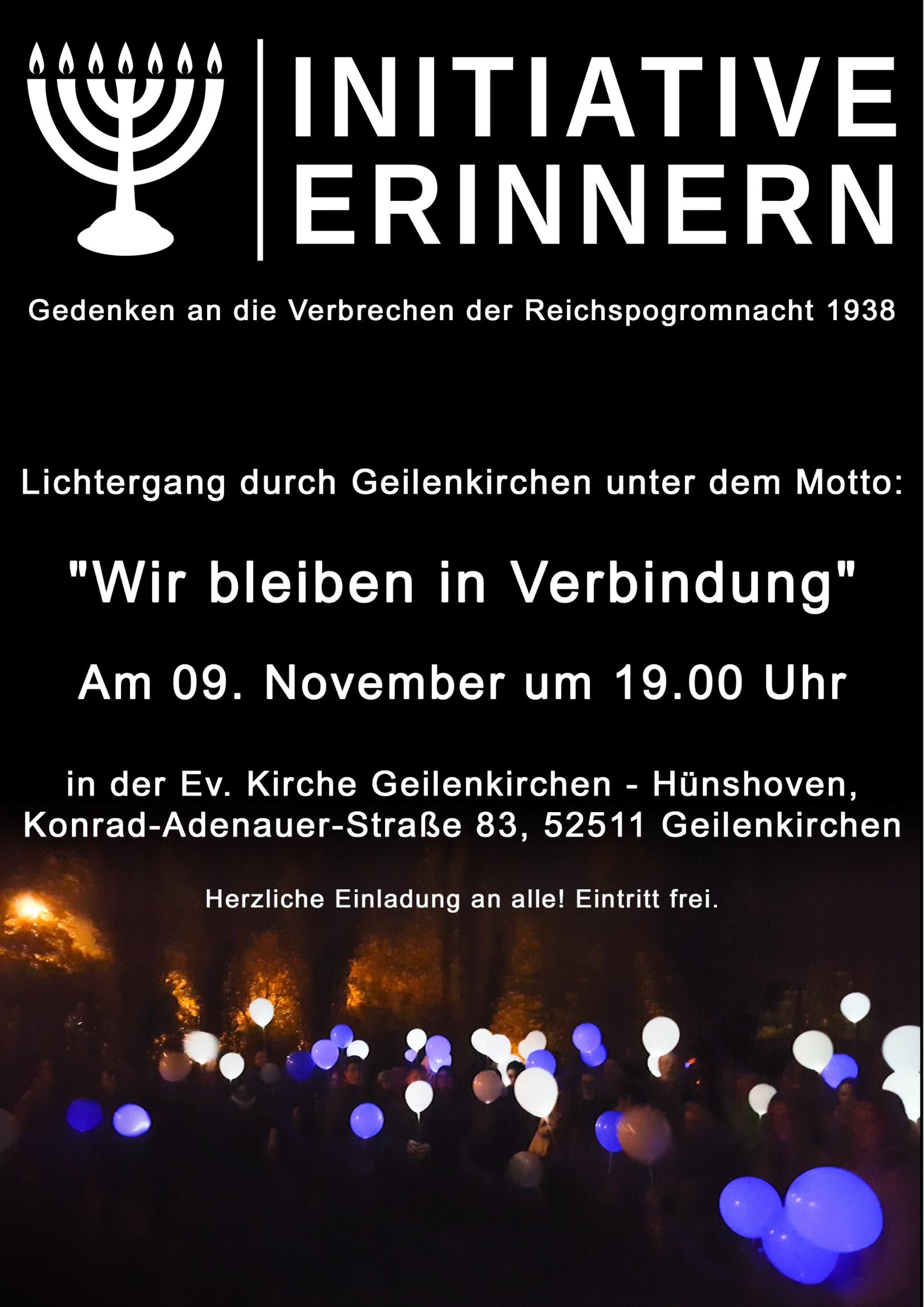 Lichtergang am 09. November (c) Initiative Erinnern