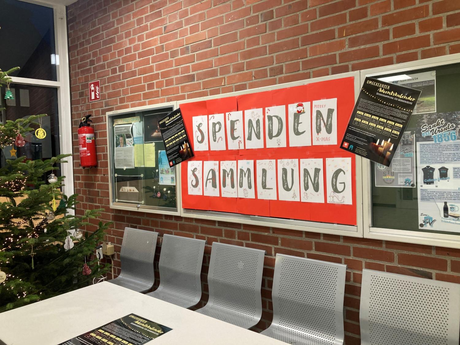Spendensammlung (c) Bischöfliches Gymnasium Sankt Ursula Geilenkirchen (Dominik Esser)