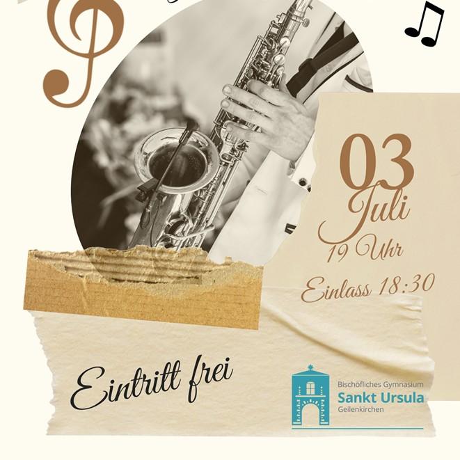 Plakat zum Sommerkonzert der Big Band