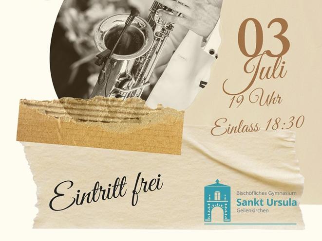 Plakat zum Sommerkonzert der Big Band (c) St. Ursula