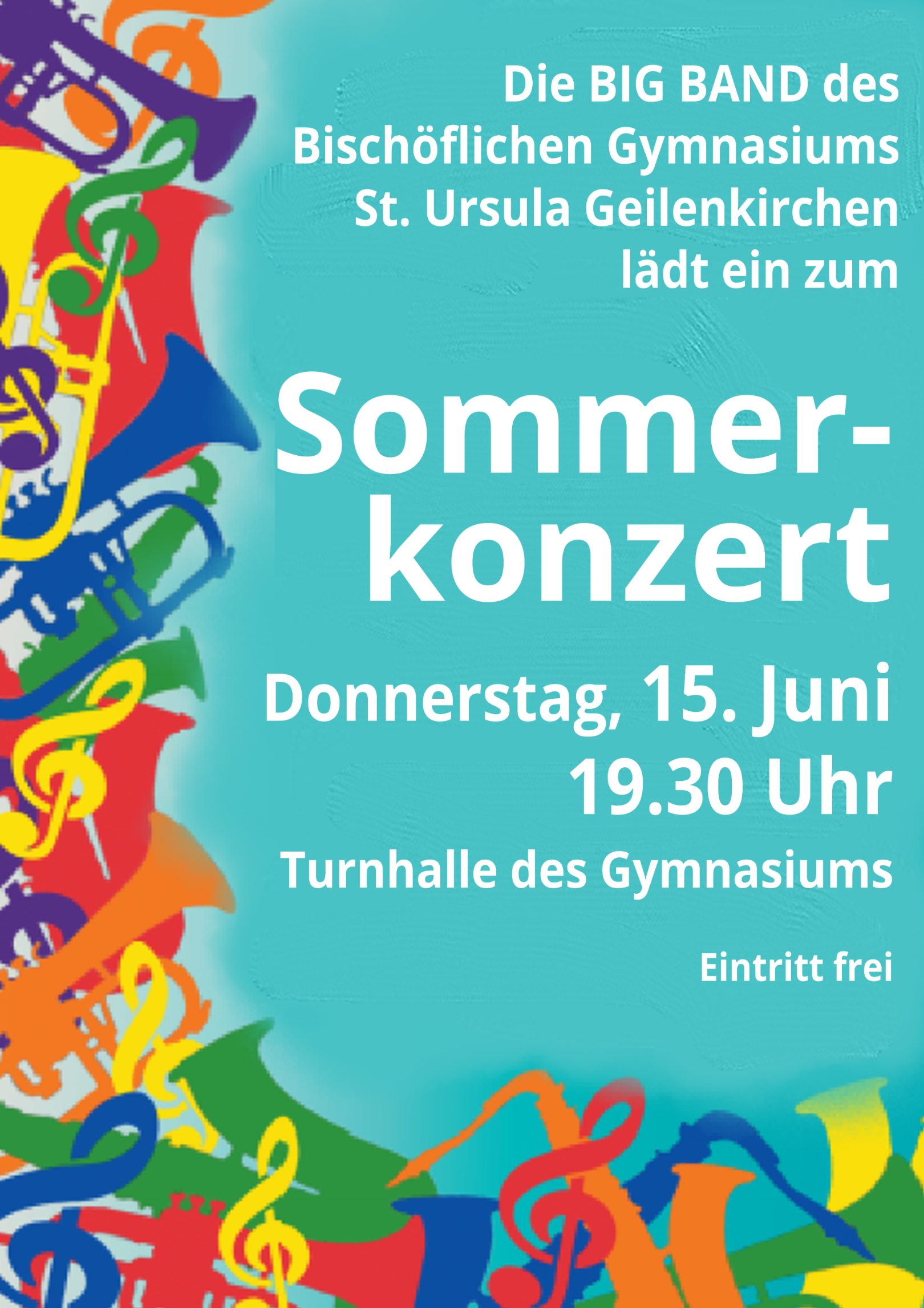 Sommerkonzert der Big Band 2023 (c) Bischöfliches Gymnasium St. Ursula Geilenkirchen