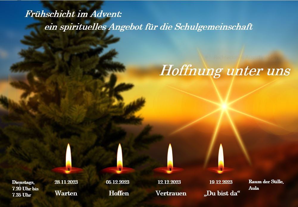 2023_Frühschicht im Advent_Plakat (c) Gerd Altmann / AG Musik und Spiritualität