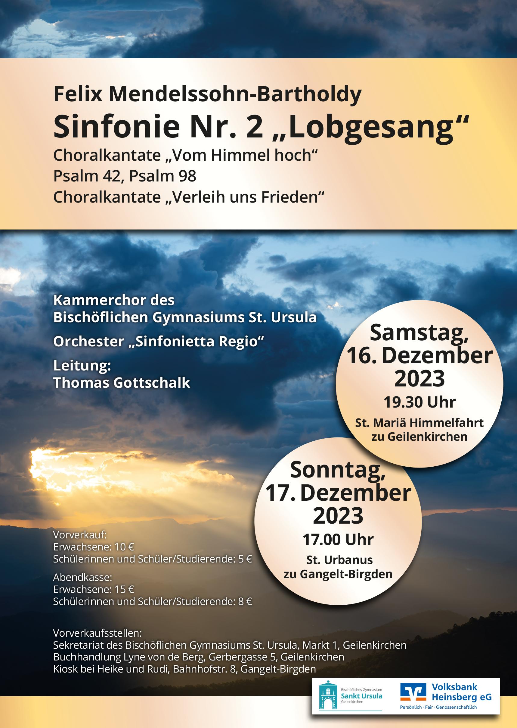 Konzertplakat Lobgesang (c) Th. Gottschalk