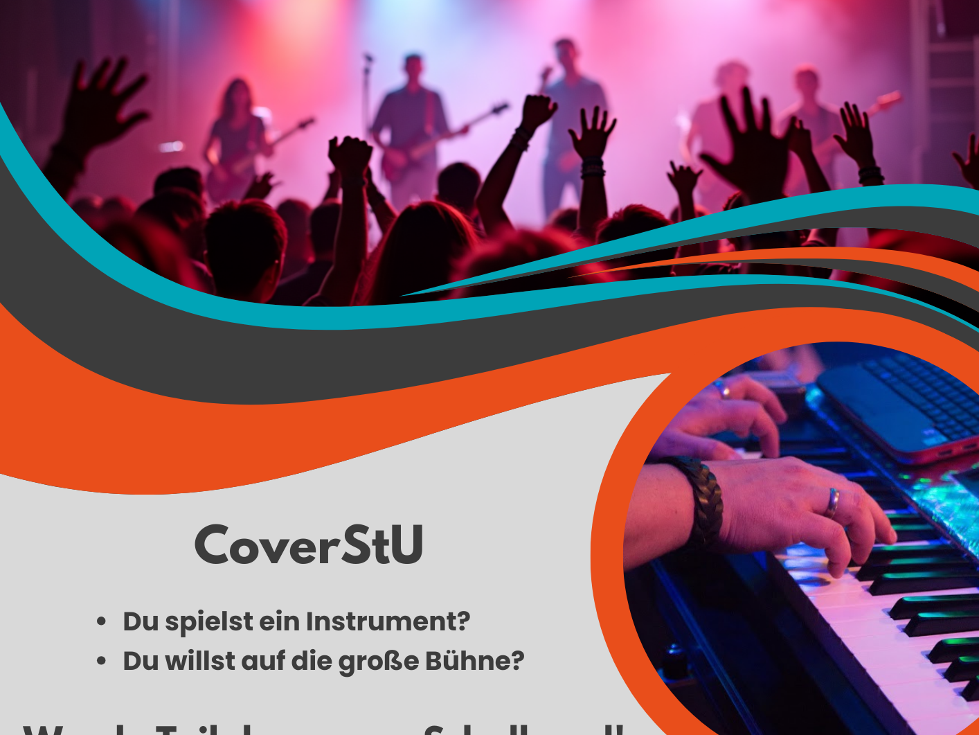 Plakat CoverStU - Schulbandprojekt (c) Heiko Mürkens / St. Ursula