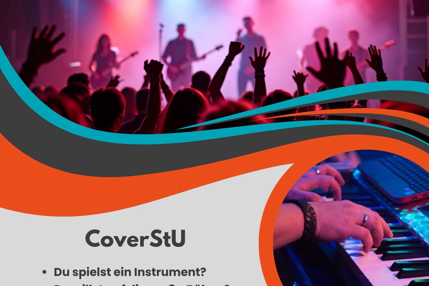Plakat CoverStU - Schulbandprojekt