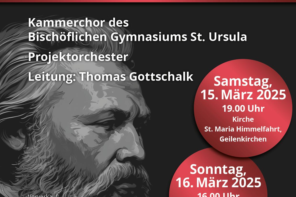 Johannes Brahms: Ein deutsches Requiem (Konzertplakat)