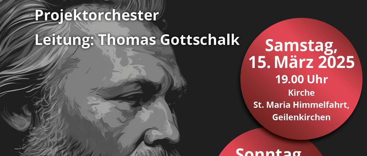 Johannes Brahms: Ein deutsches Requiem (Konzertplakat)