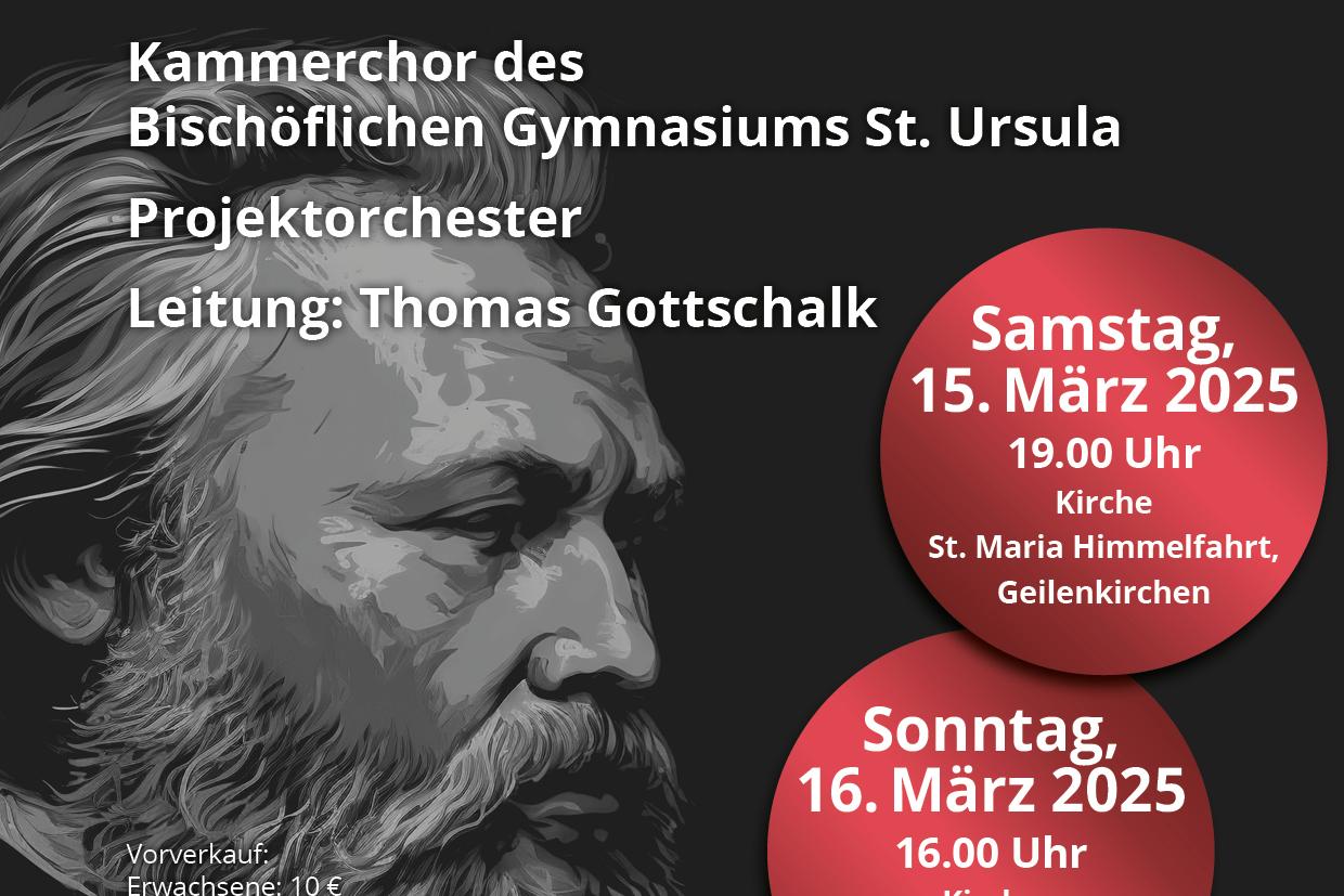 Johannes Brahms: Ein deutsches Requiem (Konzertplakat)