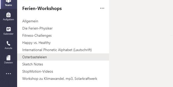 Ferien-Workshops