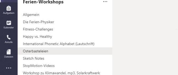 Ferien-Workshops