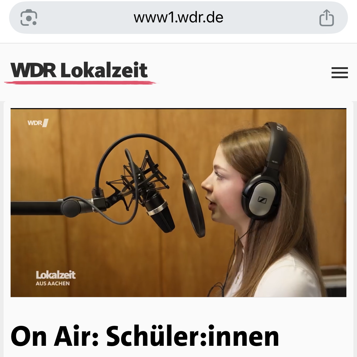WDR Lokalzeit aus Aachen