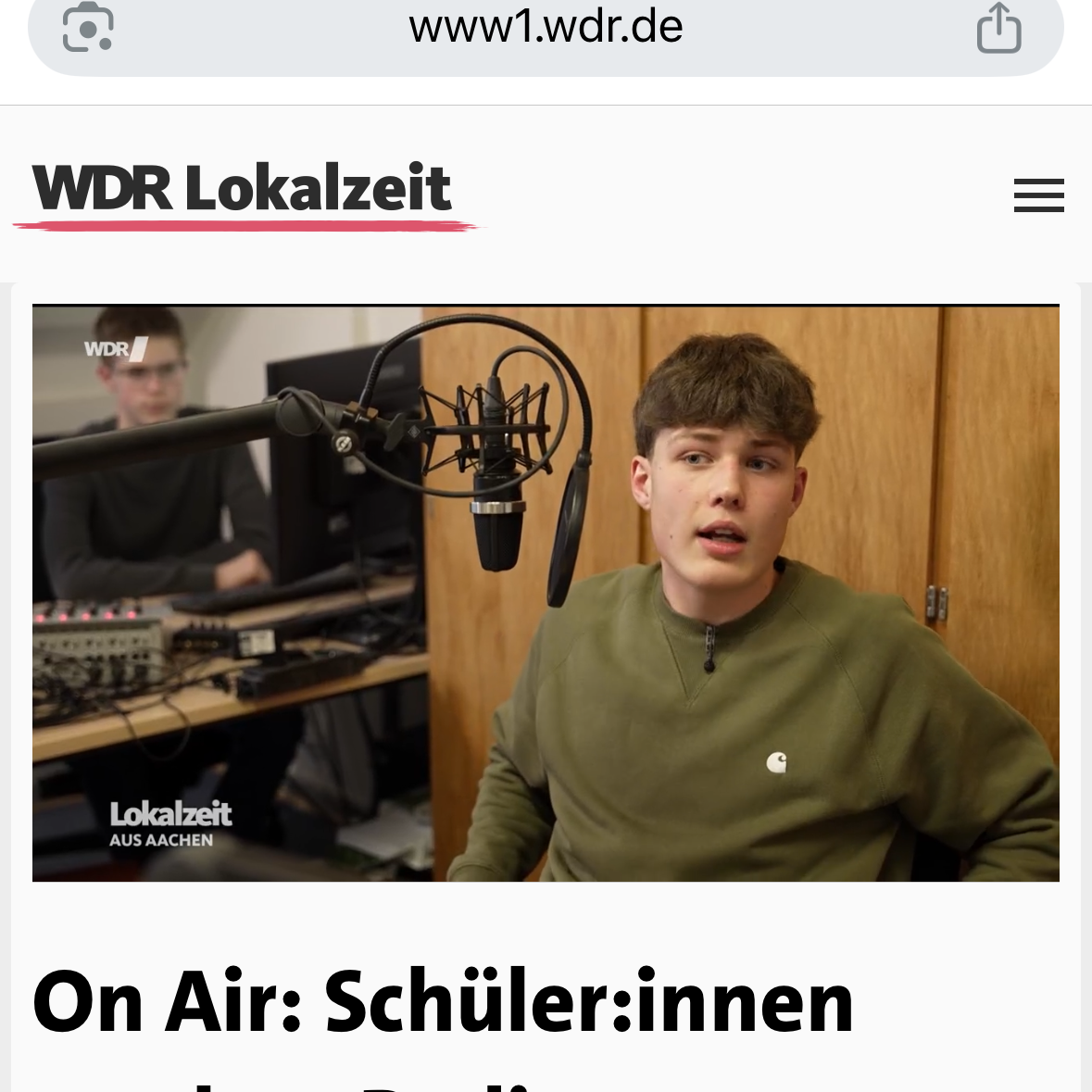 WDR Lokalzeit aus Aachen
